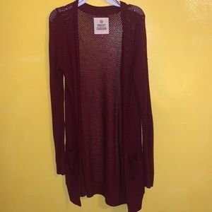 Burgundy Caridigan